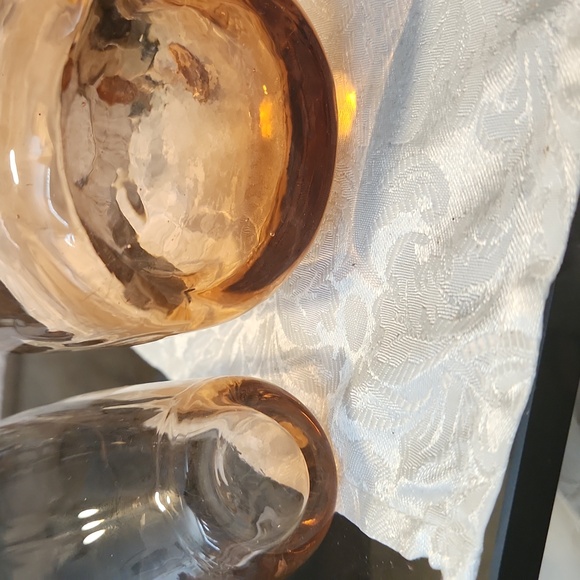 Vintage Rose Gold Pitcher & 3 Glasses - Picture 9 of 11